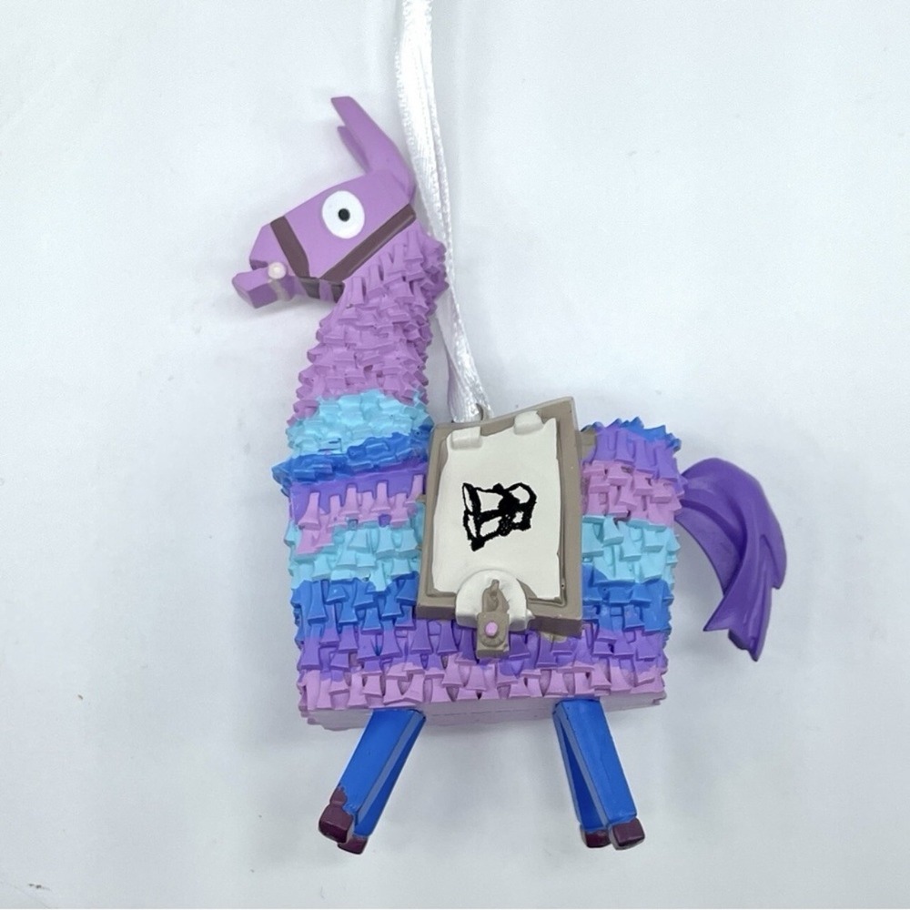 HALLMARK Fortnite Loot Lama Christmas Tree Ornament 3.5" Tall Purple/Blue NIB